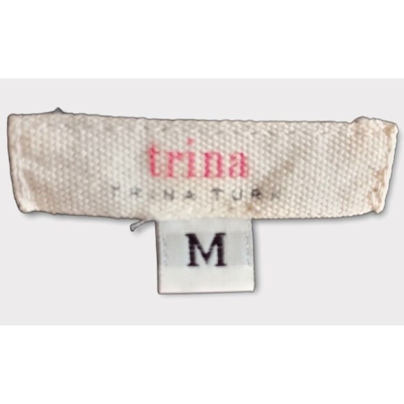 Vtg 90s Trina By Trina Turk Racerback Mini Dress Watercolor Medium Stretch Lined - Picture 6 of 9